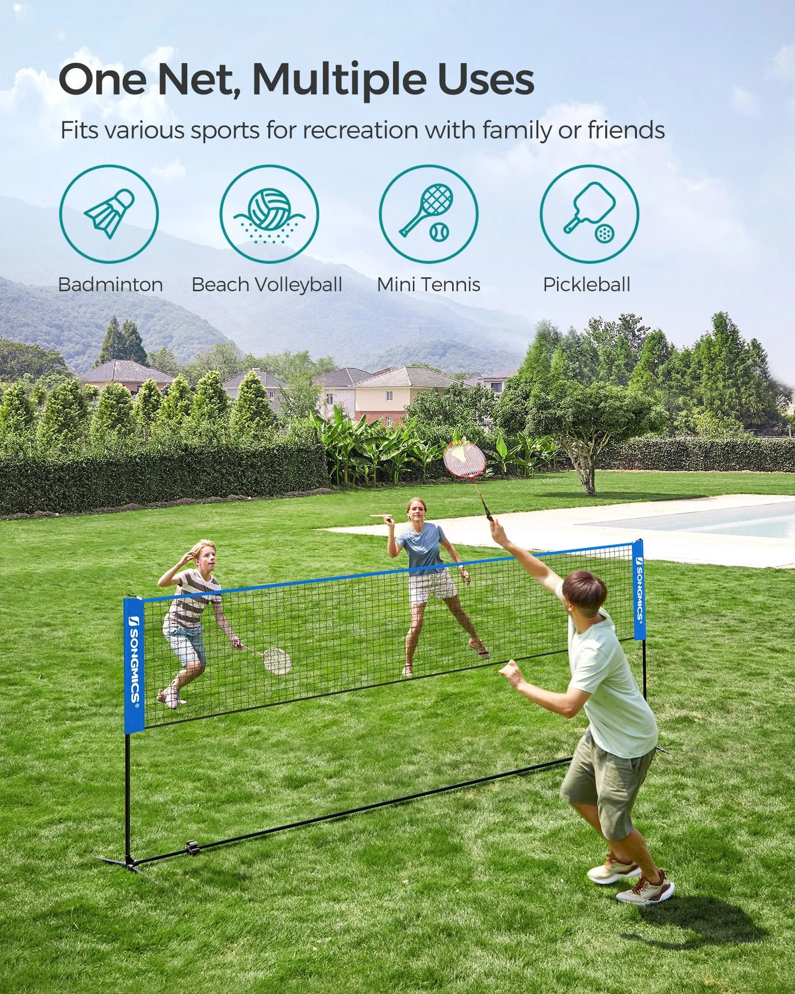 13ft Badminton Net