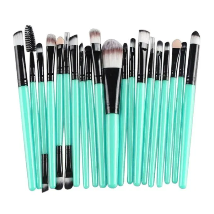 22Pcs/Set Professional Makeup Brush Set Cosmetic Tools Make-up Toiletry Kit Natural Make Up (15 Colors)