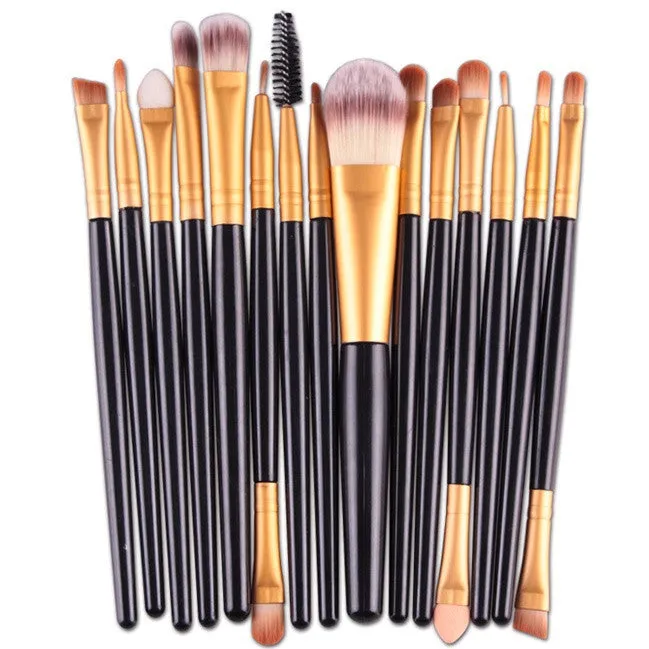 22Pcs/Set Professional Makeup Brush Set Cosmetic Tools Make-up Toiletry Kit Natural Make Up (15 Colors)