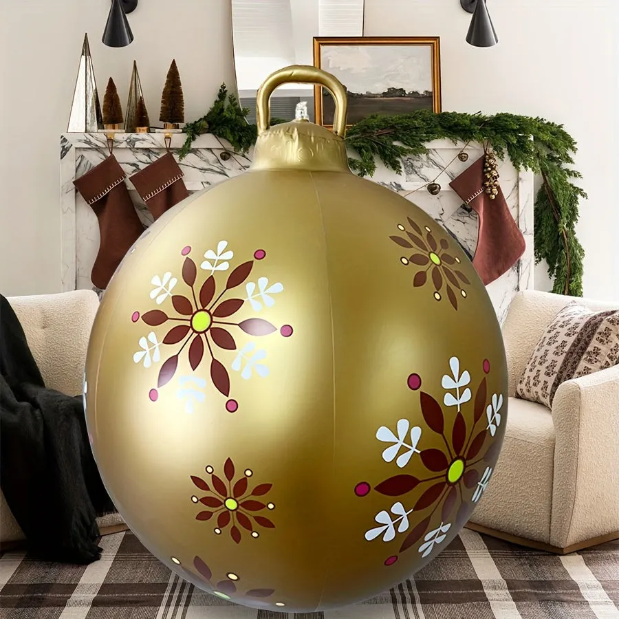 24-Inch Festive Christmas Inflatable Balloon - Perfect for Indoor & Outdoor Decor, Home, Garden, and Holiday Celebrations