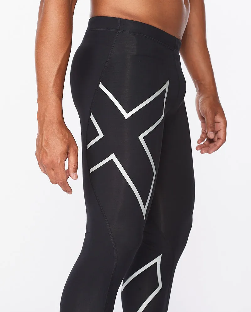 2XU Full-Length Compression Tights - Mens - Black/Silver