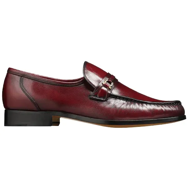 40% OFF BARKER Wade Shoes - Mens Moccasins - Burgundy Kid UK 6