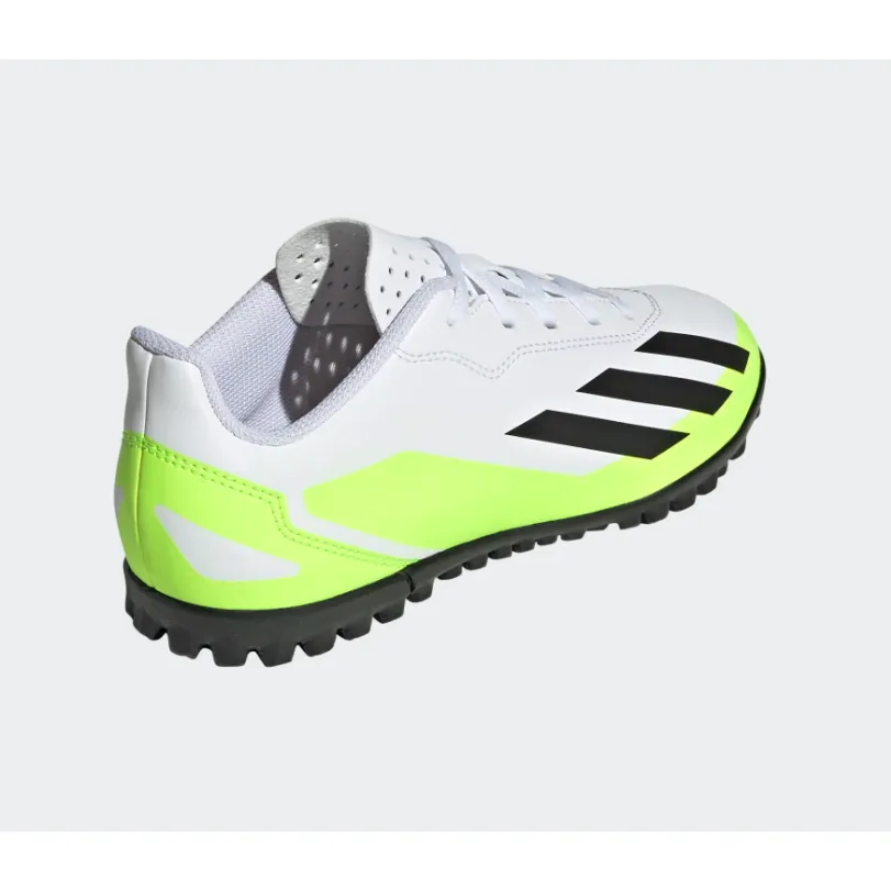 Adidas Kids Astro Turf Boots X Crazyfast.4 TF J White/Black/Lucid Lemon