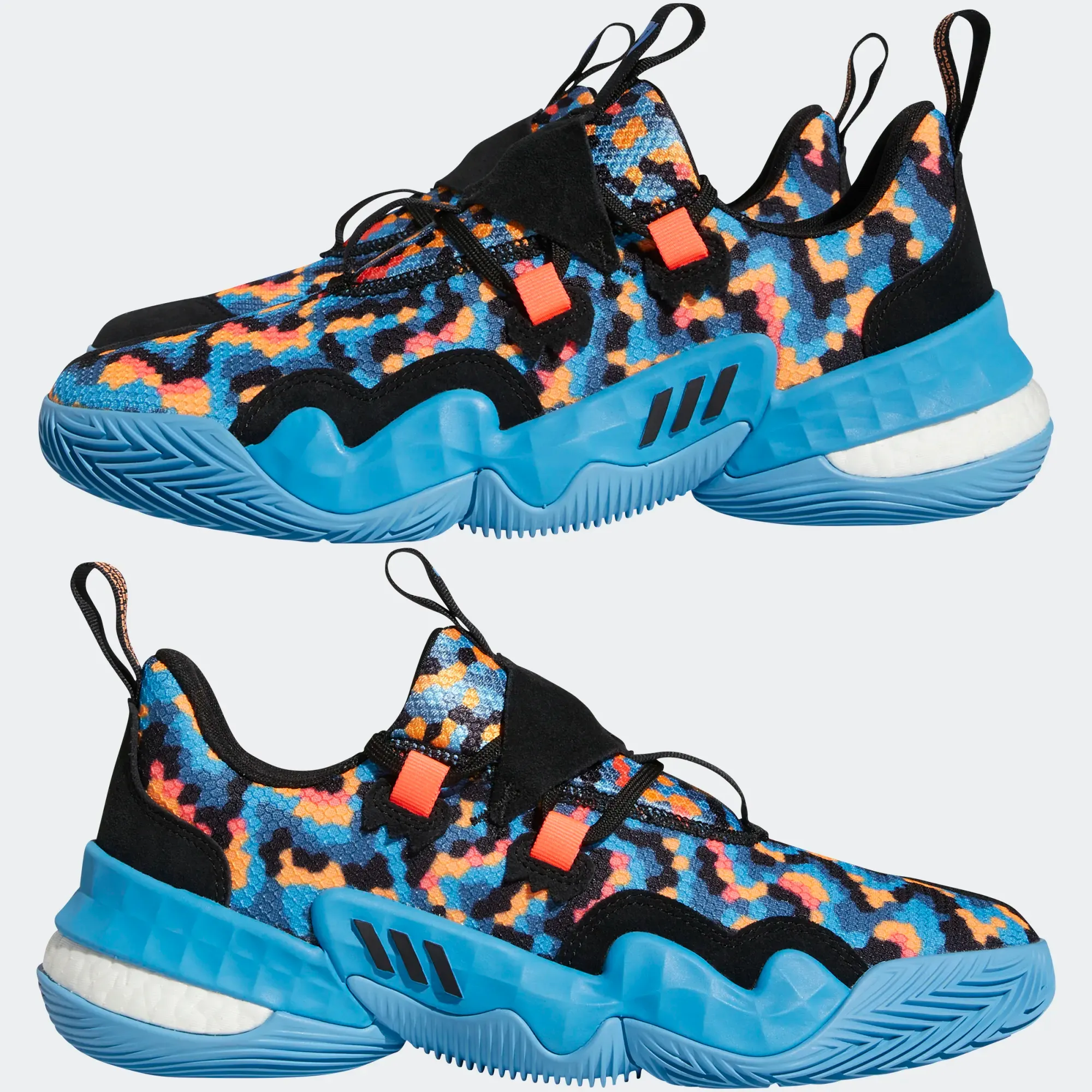 Adidas Men's Trae Young 1 Shoes - Core Black / Sky Rush