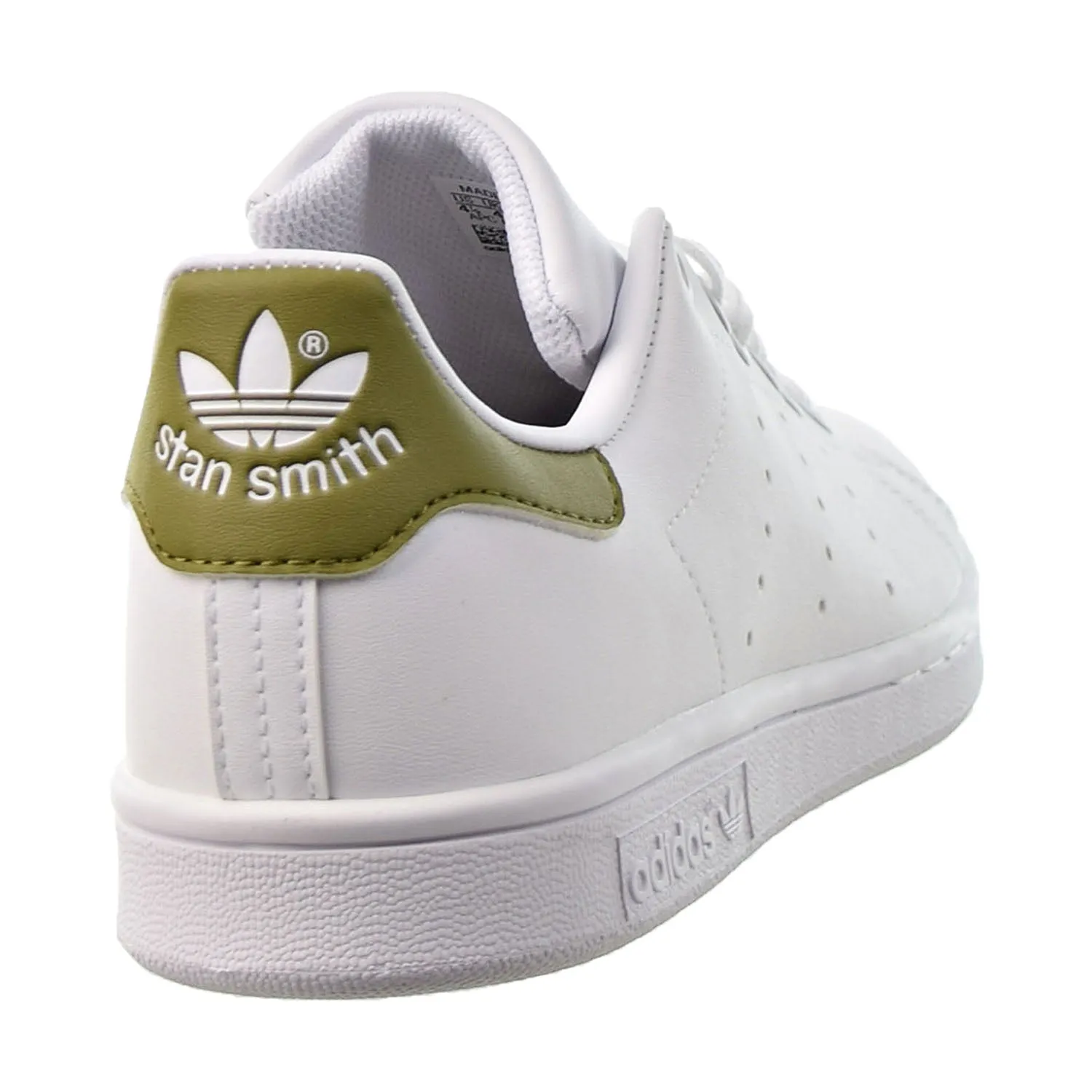 Adidas Stan Smith J Big Kids' Shoes Cloud White-Cloud White-Wild Moss