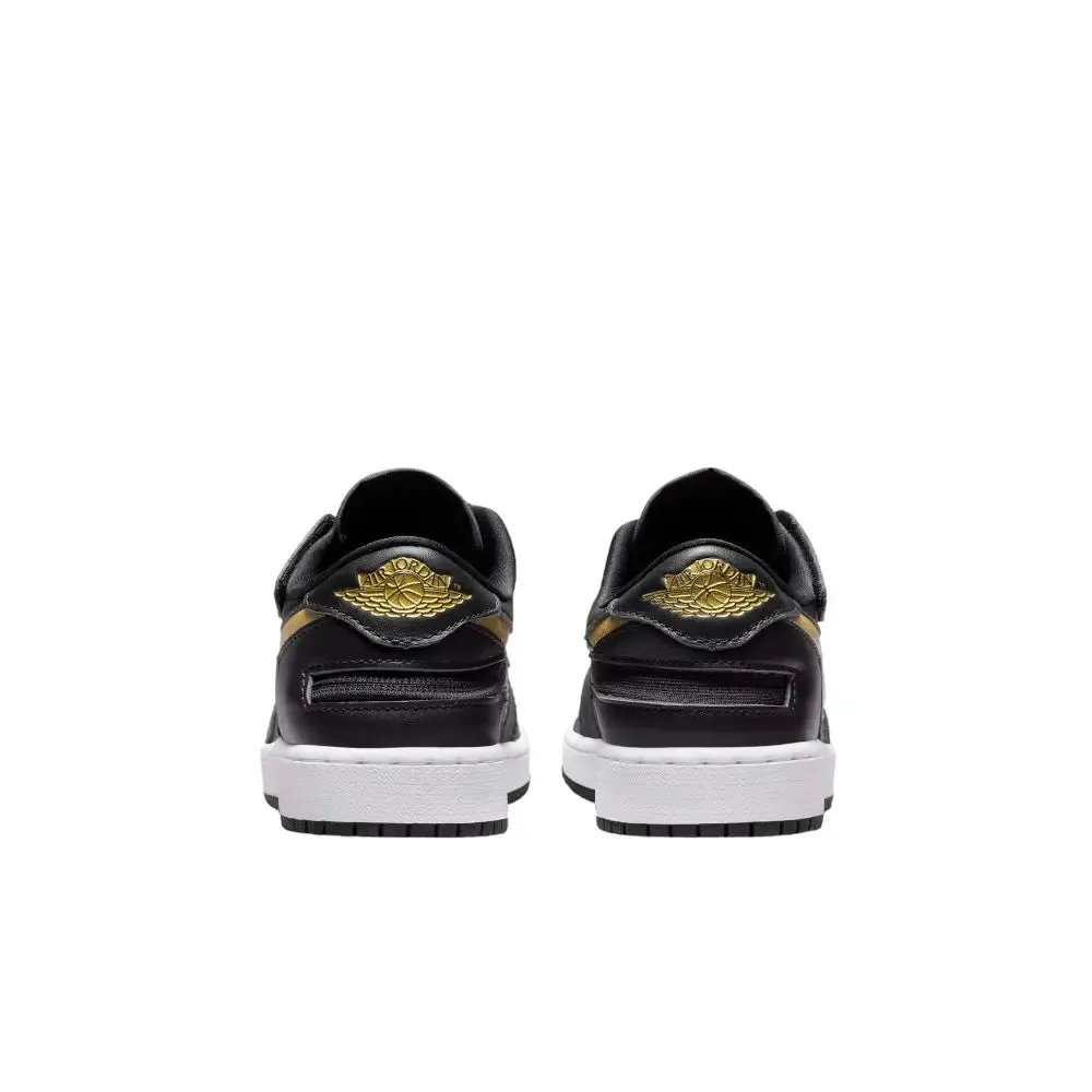 Air Jordan 1 Low Flyease Black Metallic Gold (Gs)