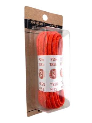 American Legacy ® Reflexall ® Extra Heavy Duty 550 Paracord Laces | Safety Orange Reflective