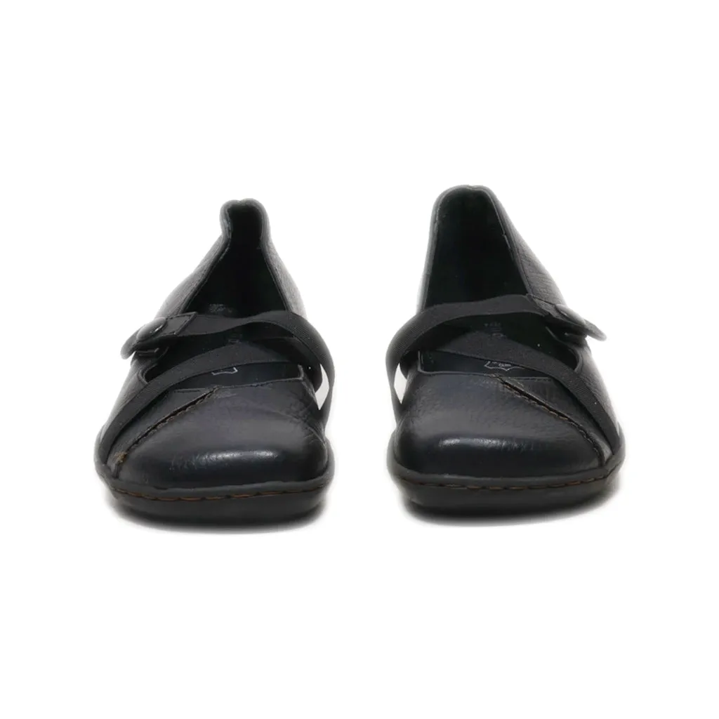 Andre Slip Ons Leather Black Colour For Women