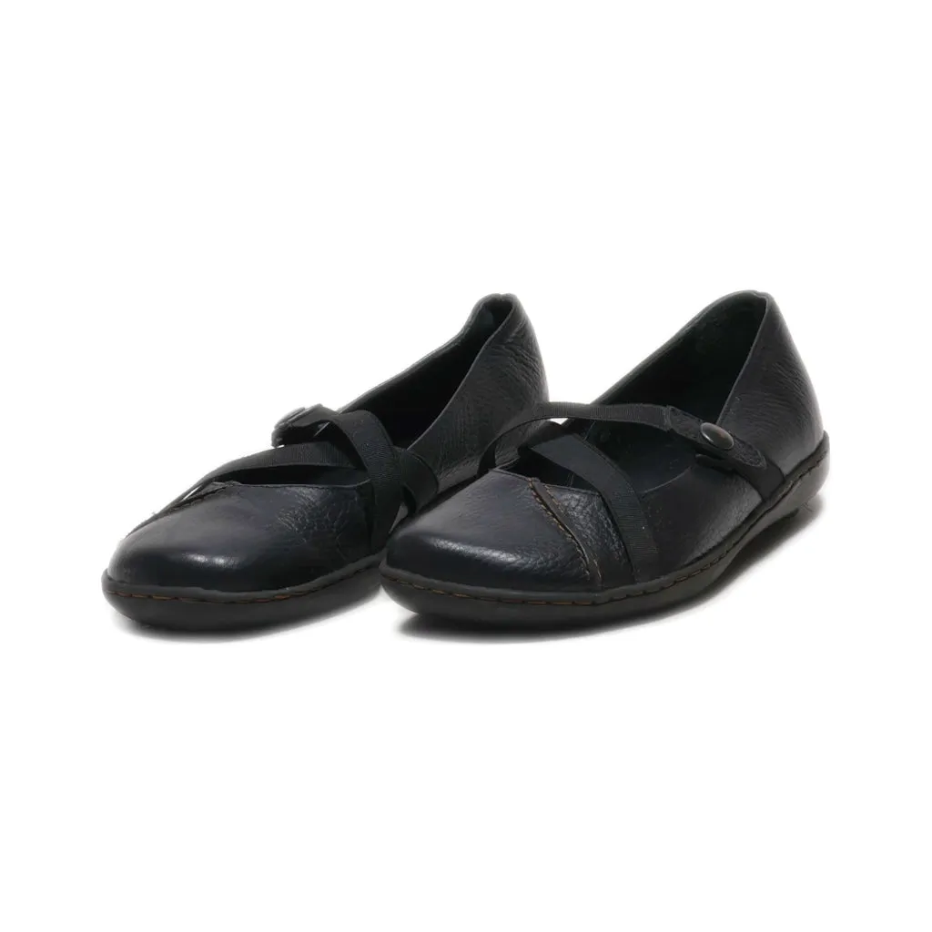 Andre Slip Ons Leather Black Colour For Women