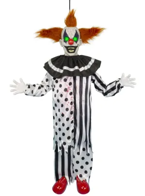 Animatronic Hanging Shaking Clown Deluxe Halloween Decoration