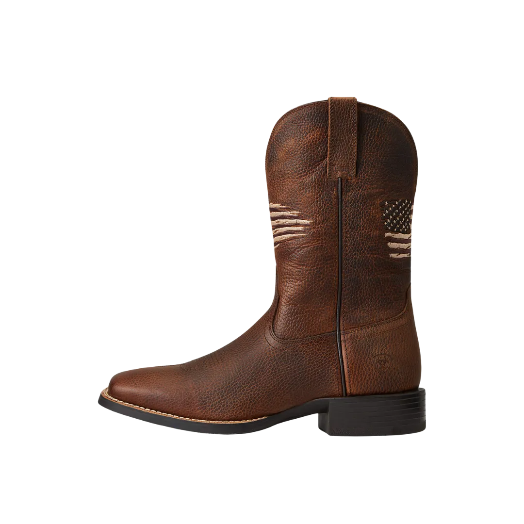 Ariat Men's Sport All Country Western Cliff Brown Boot