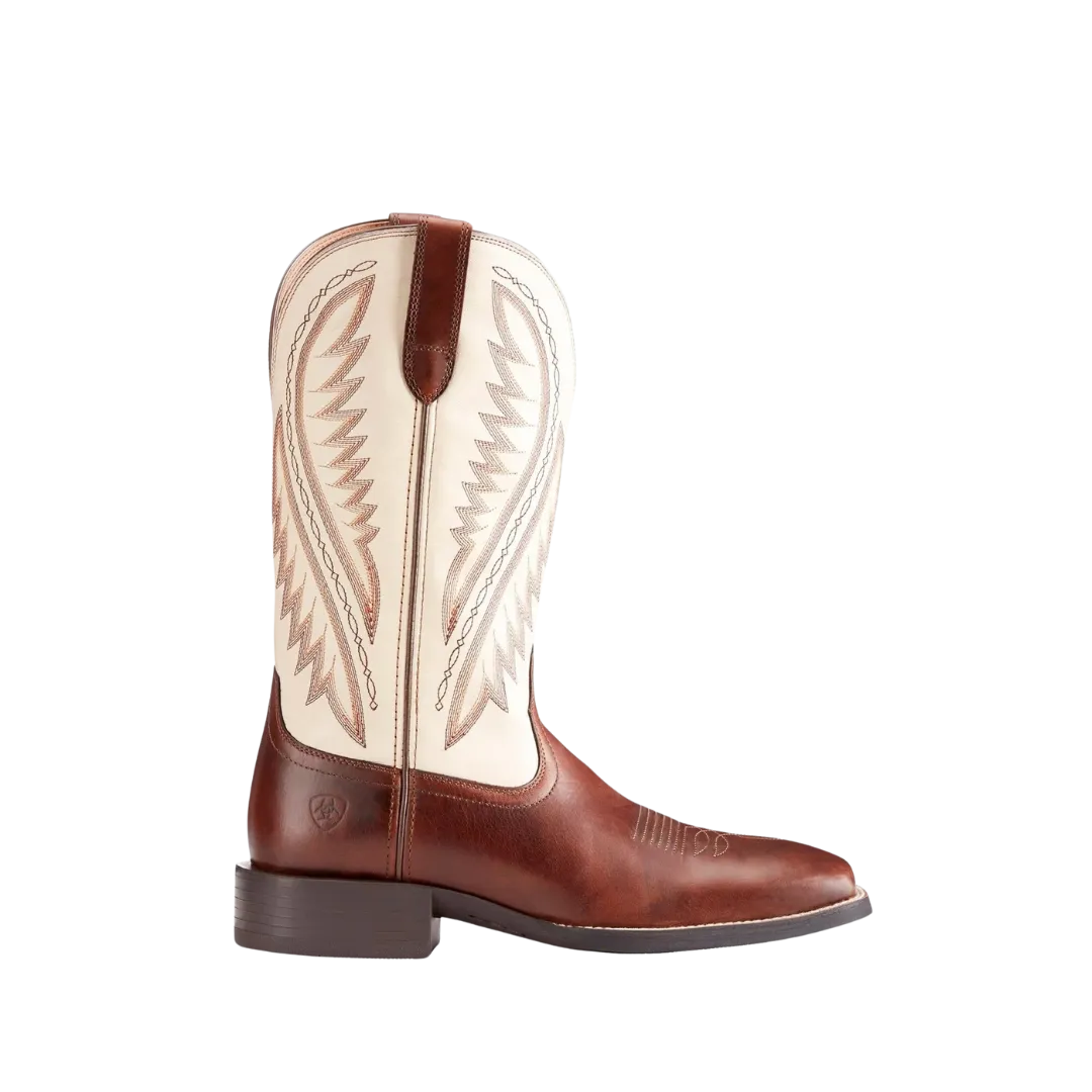 Ariat Men's Sport Stonewall Native Cream Brown Western Boots