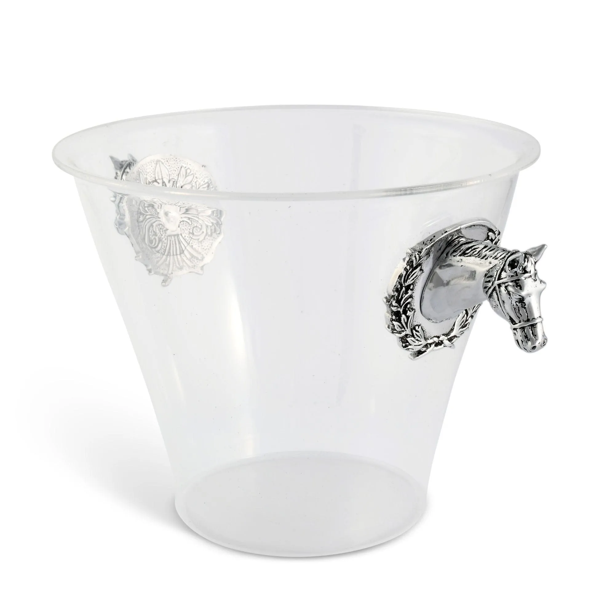 Arthur Court Horse Head Handle Acrylic Ice Bucket