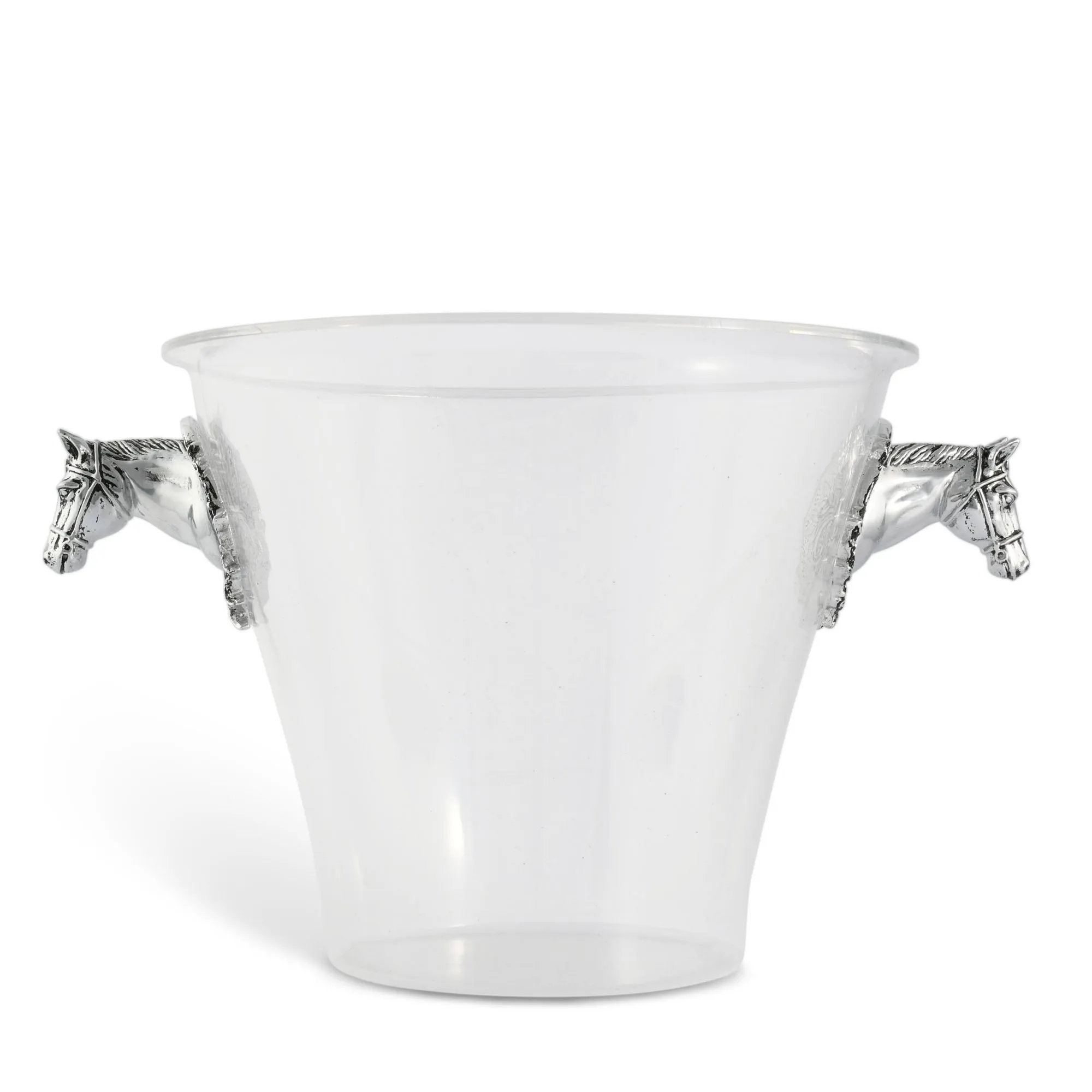 Arthur Court Horse Head Handle Acrylic Ice Bucket