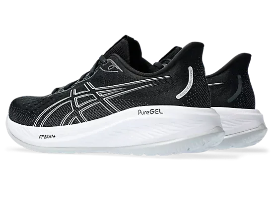 Asics gel cumulus 26 1012b599-002 black & white