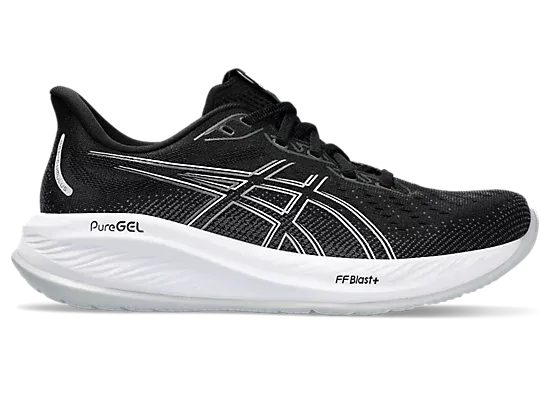 Asics gel cumulus 26 1012b599-002 black & white