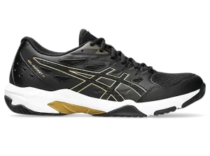 Asics Gel-Rocket 11 Wide Unisex Court Shoe Black/Pure Gold