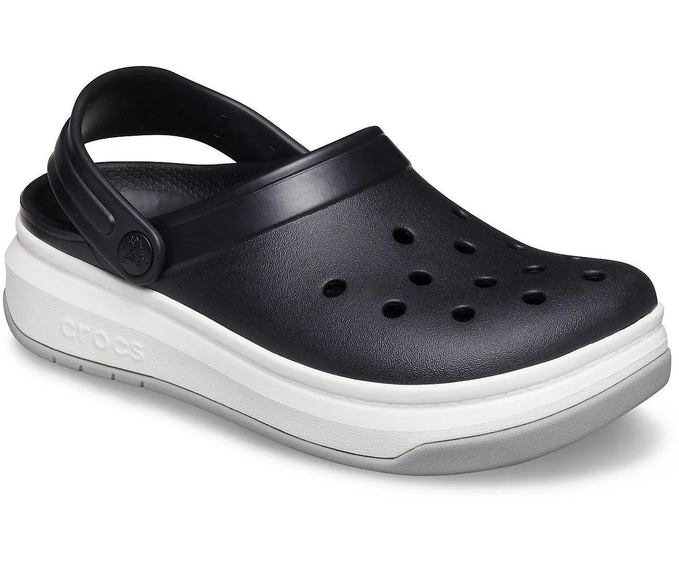 Authentic Crocband Full Force Clog - Black/ White