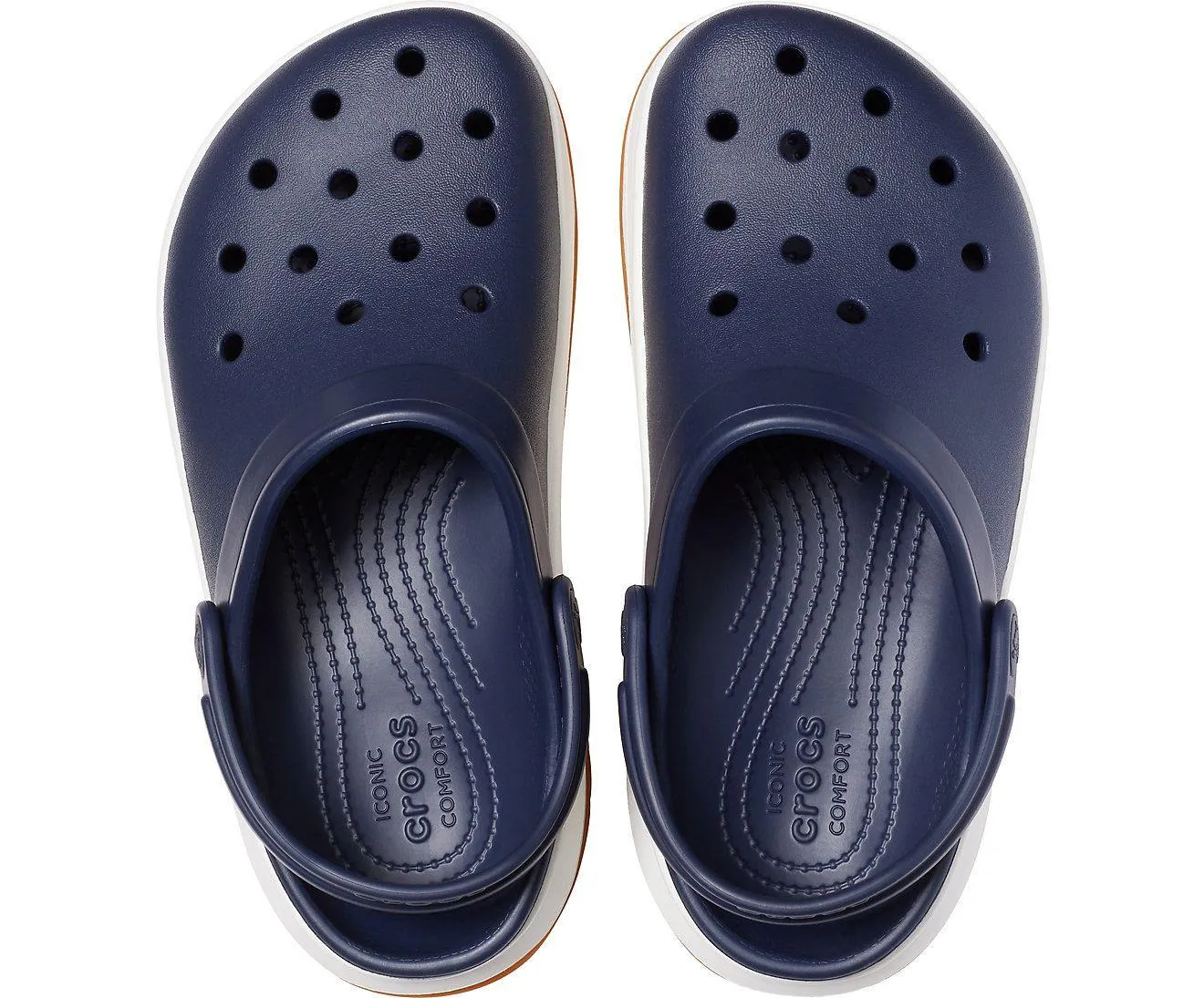 Authentic Crocband Full Force Clog - Navy/ White