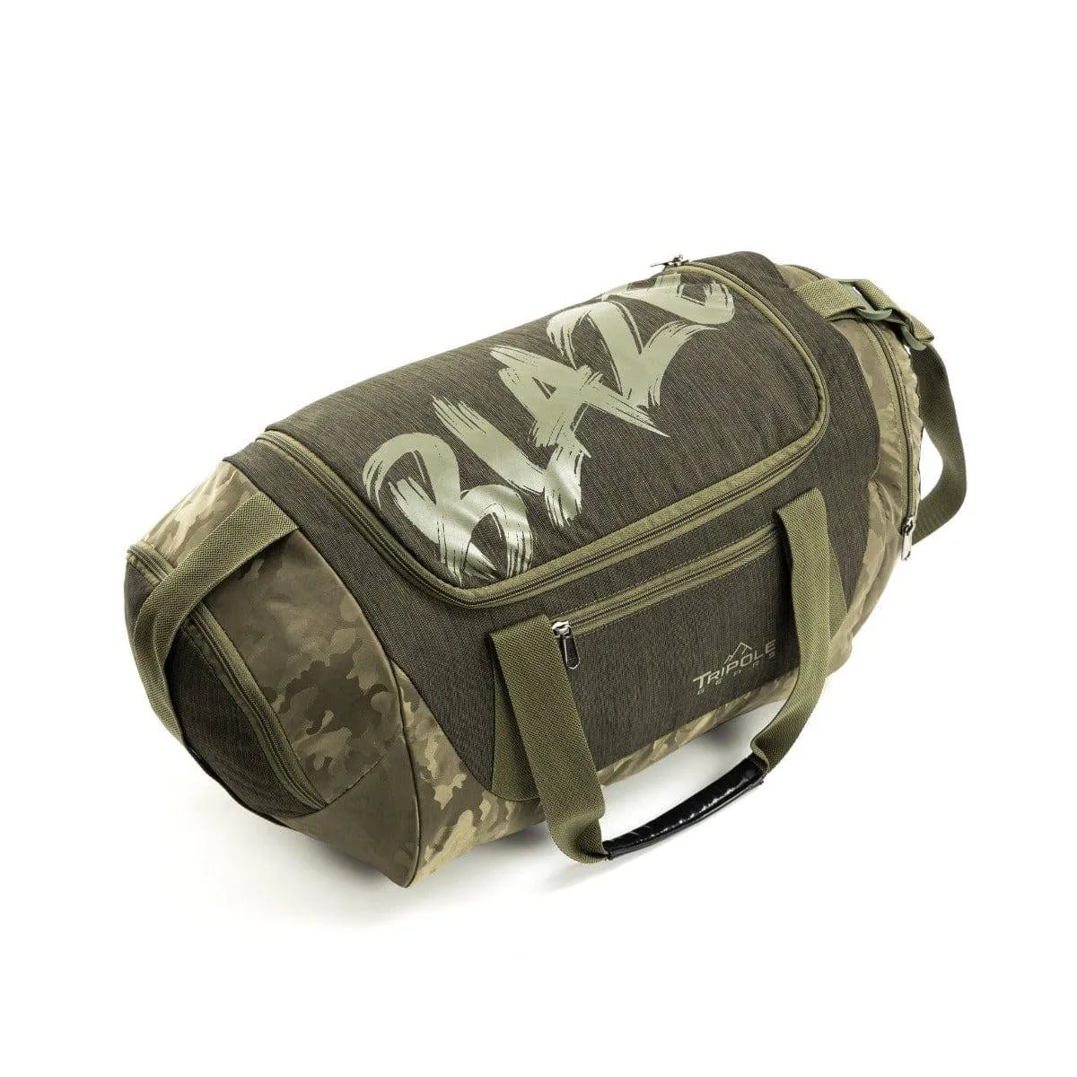 Blaze Gym & Sports Duffel Bag - Green Melange   Green Jaquard