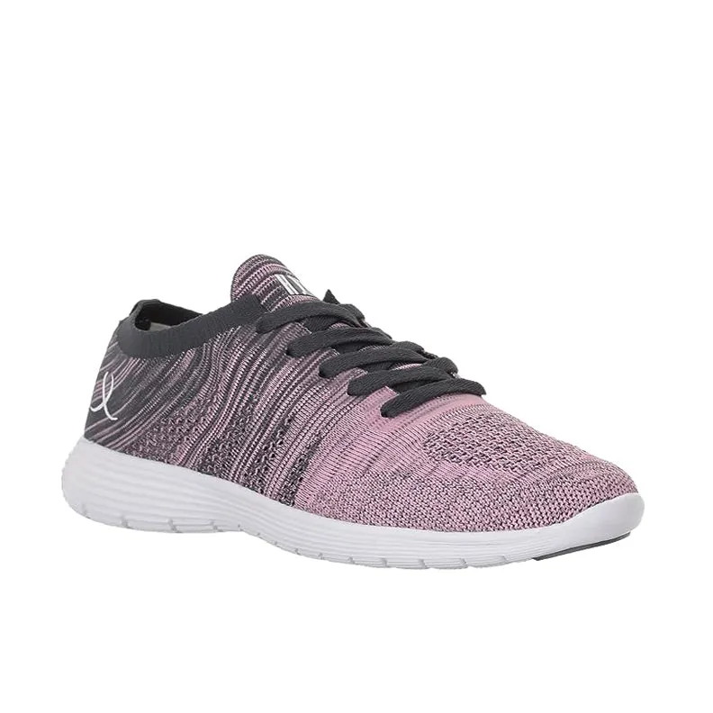 Bloch:  Omnia Dance Sneaker  | Pink & Grey: Full Rubber Sole