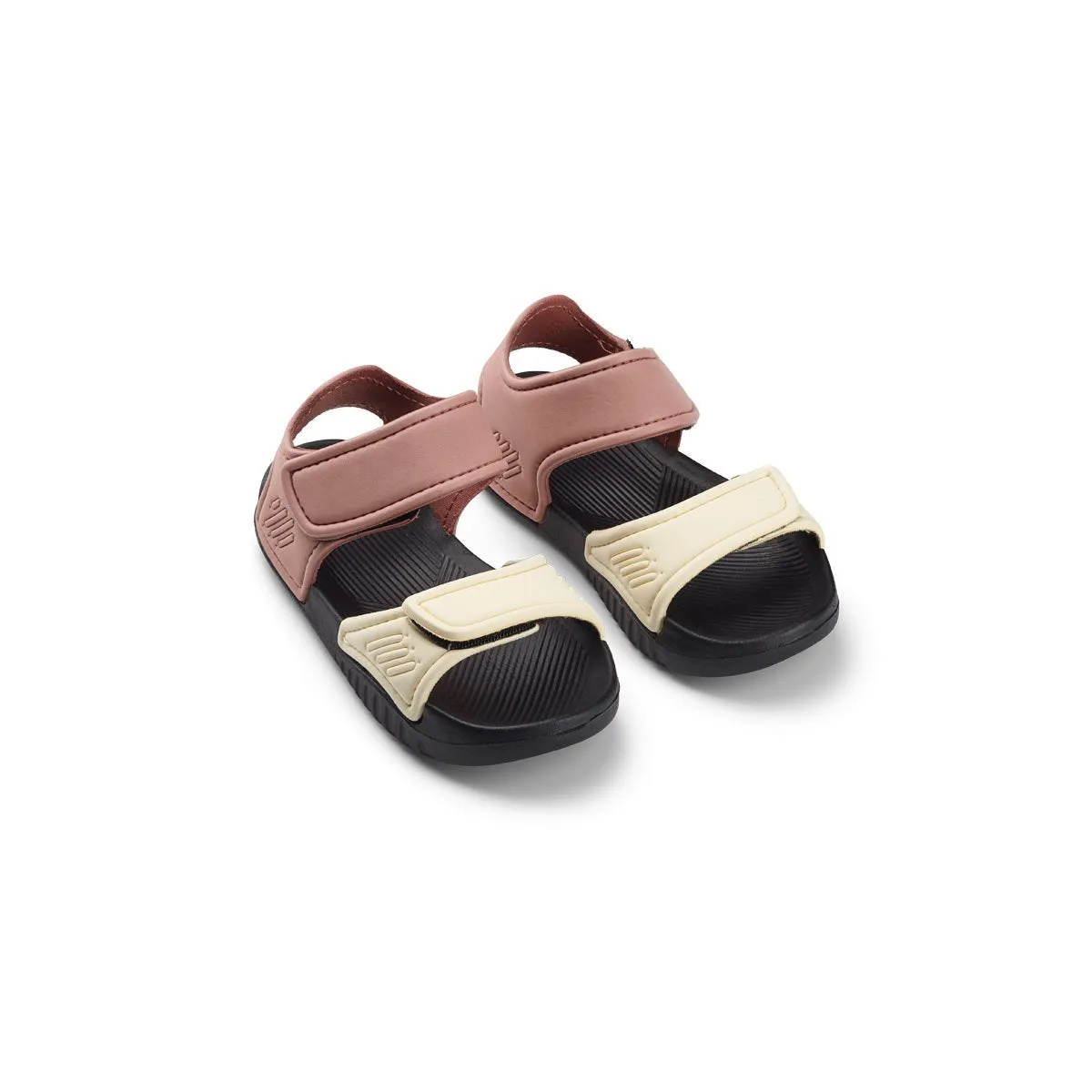 Blumer Sandals - Dark rose/black mix