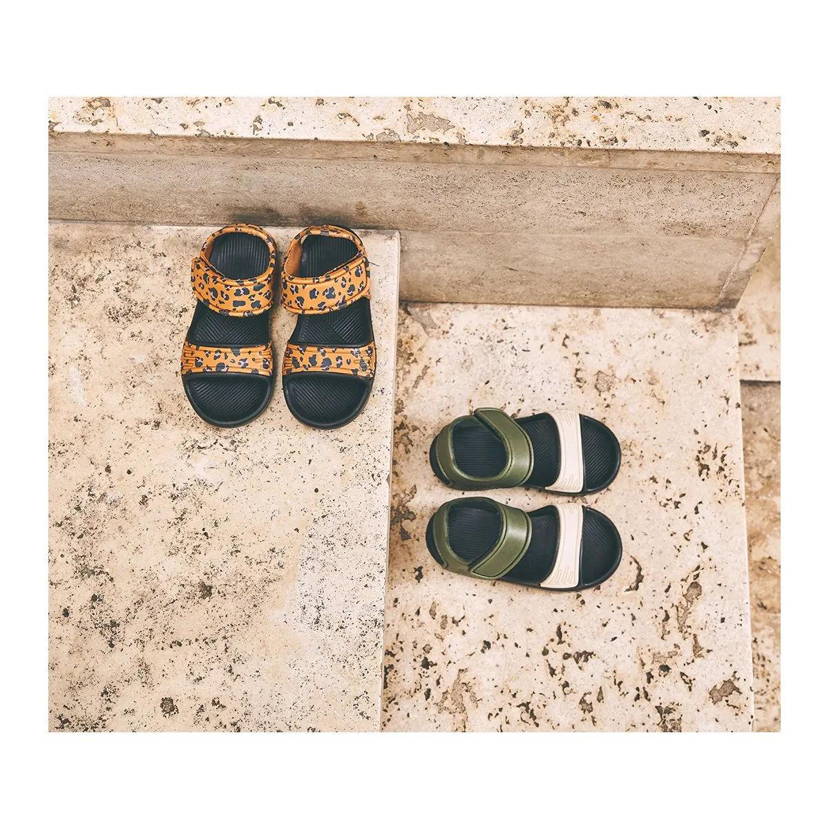 Blumer Sandals - Mini leo/mustard