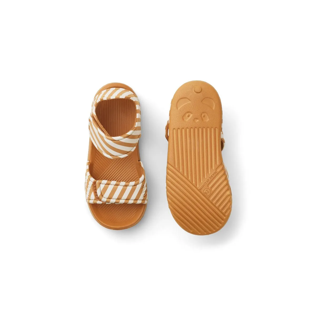 Blumer Sandals - Stripe: Mustard/Creme de la creme