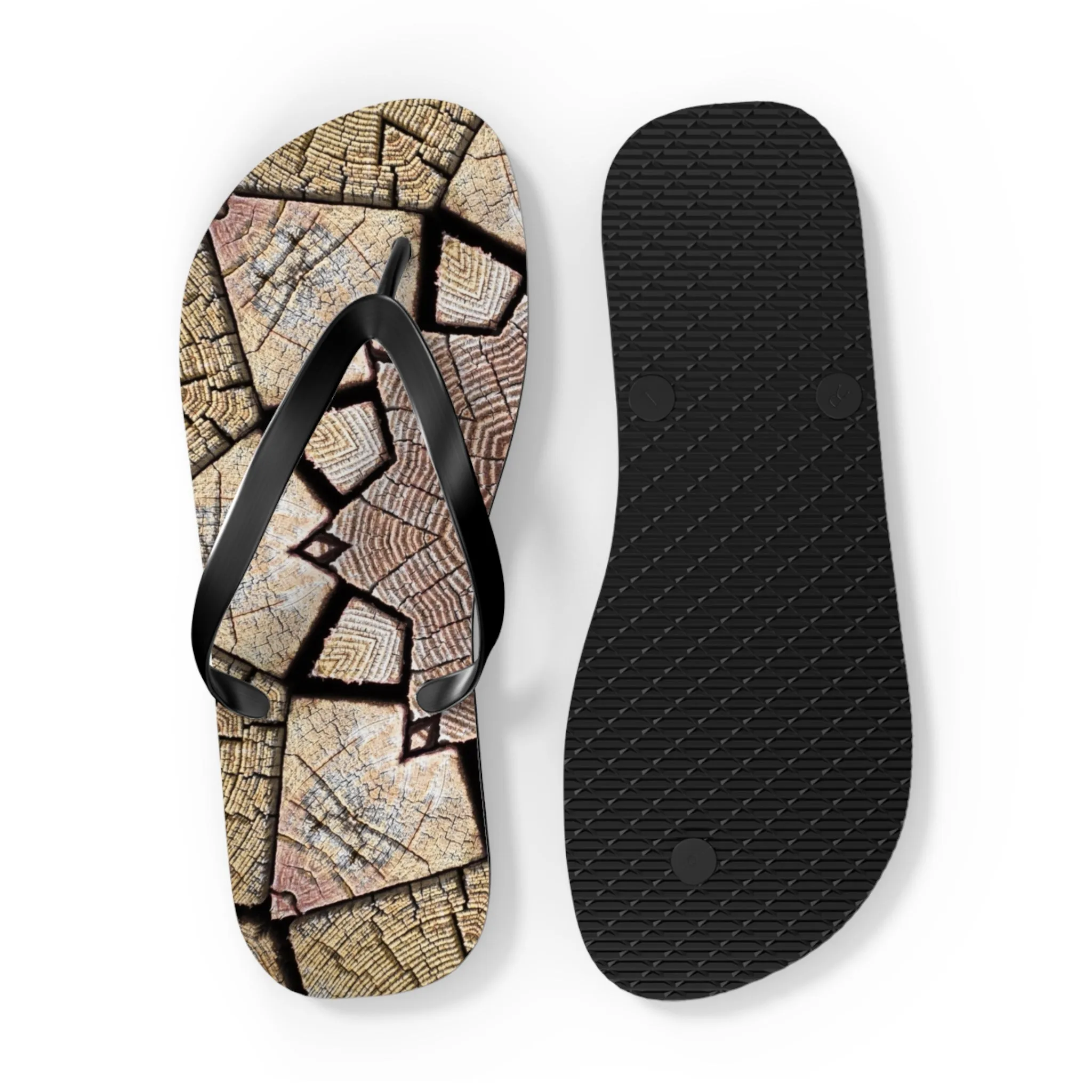 Brown Mandala - Inovax Flip Flops