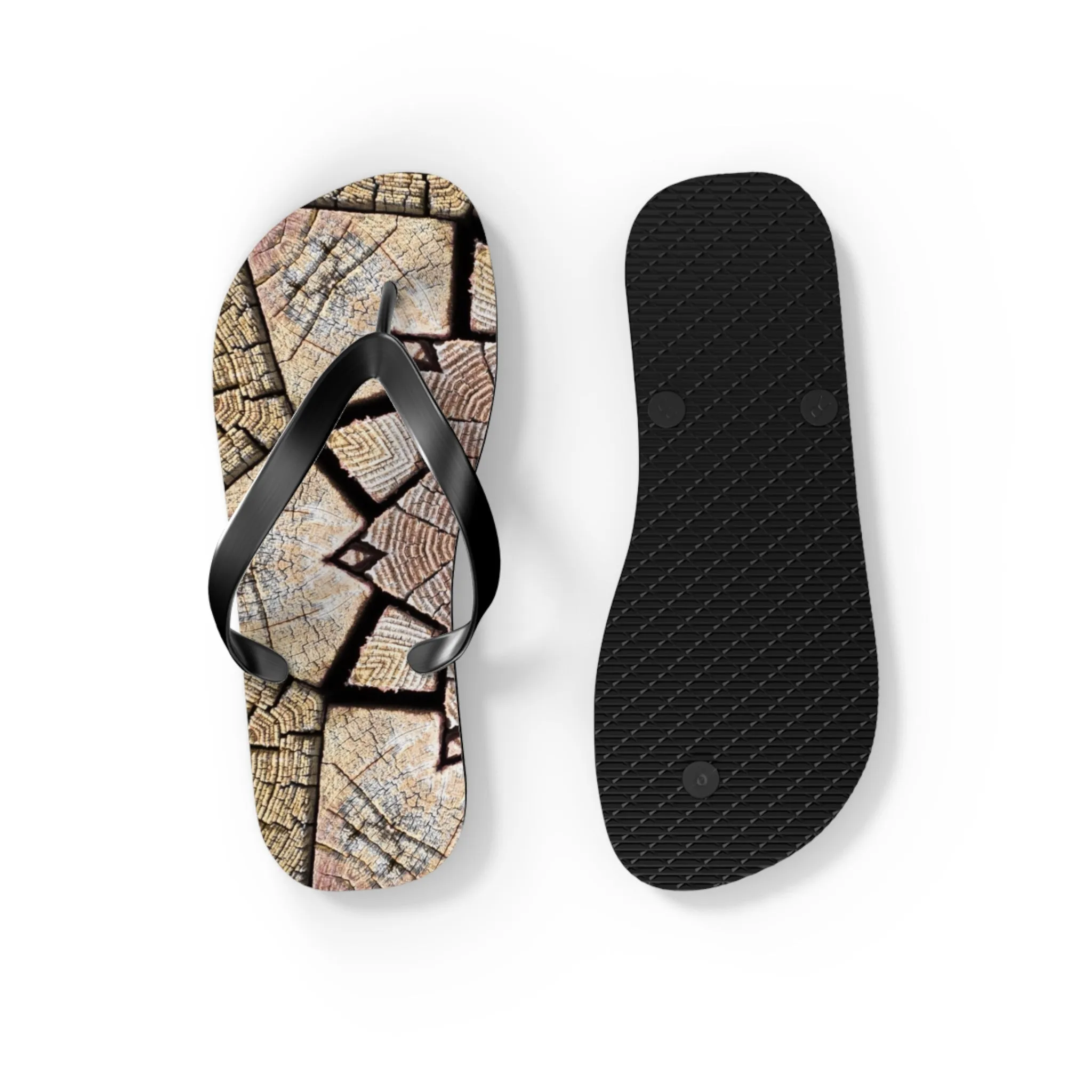 Brown Mandala - Inovax Flip Flops