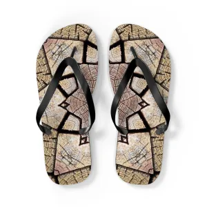 Brown Mandala - Inovax Flip Flops