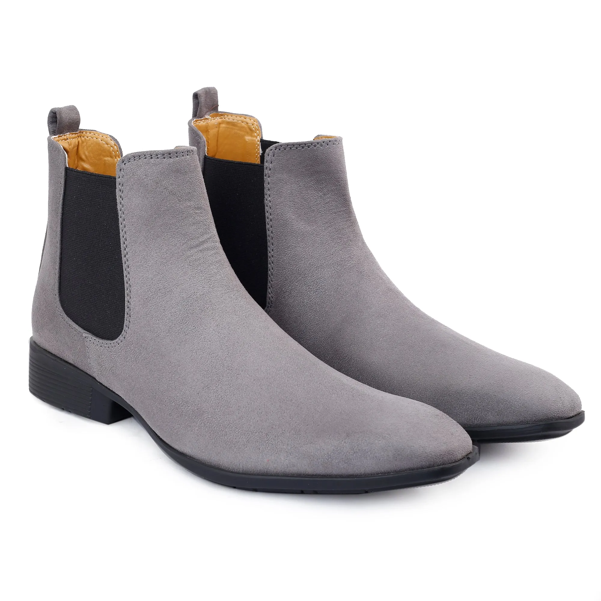 Bxxy's Vegan Suede Ultra Comfortable Slip-on Boots for Men