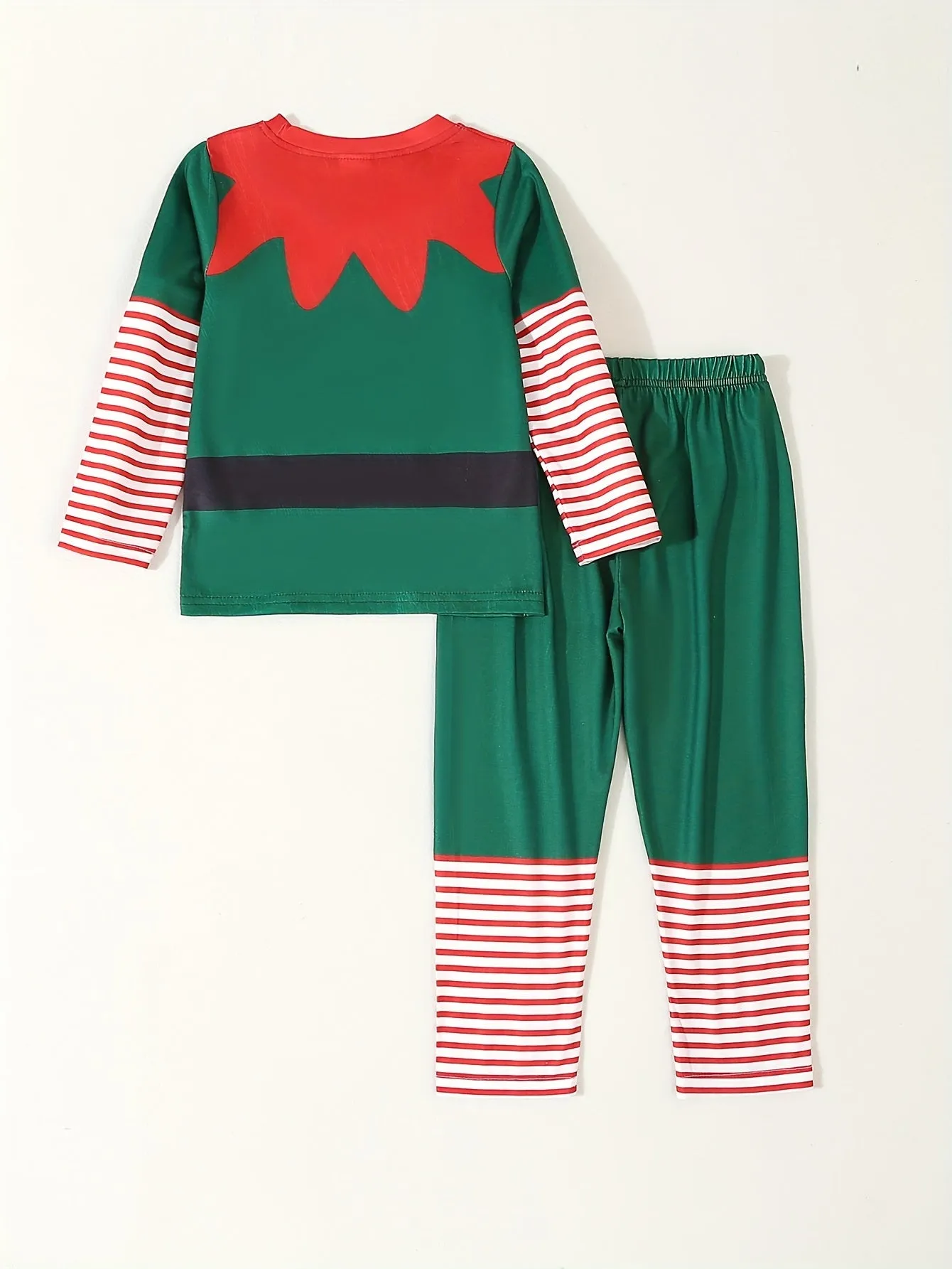 Christmas Clothing Two-piece Set Youngsters's Long-sleeved Pants Casual Two-piece Set, Perfect for Outdoor