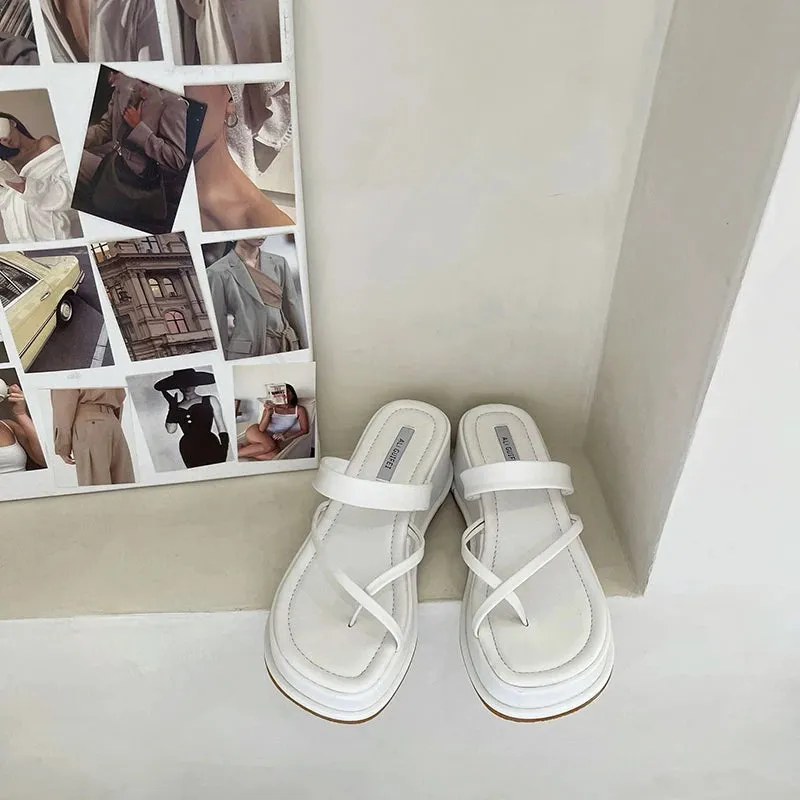 Clip Toe and Slip On Shoes Casual Outdoor Wedges