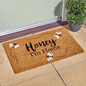 Coir Door Mat Honey I'm Home 45 x 75cm