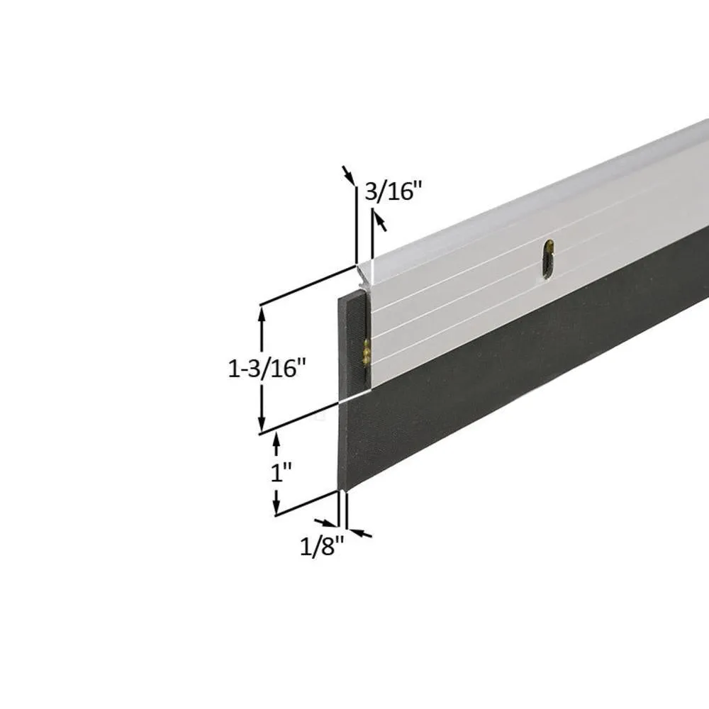 Commercial 2-3/8" Bottom Door Sweep for 36" Doors