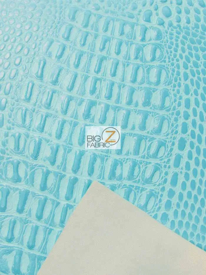 Crocodile Marine Vinyl Fabric - Auto/Boat - Upholstery Fabric / Bubble Gum / By The Roll - 30 Yards