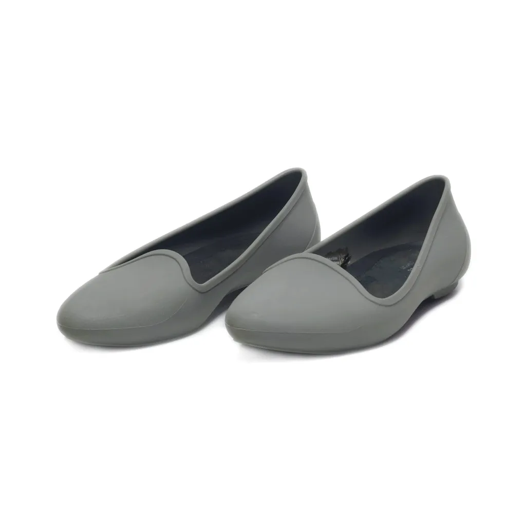 Crocs Ballerinas Rubber Grey Colour For Women