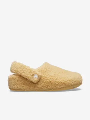 Crocs Kids Classic Cozzzy Slipper in Beige