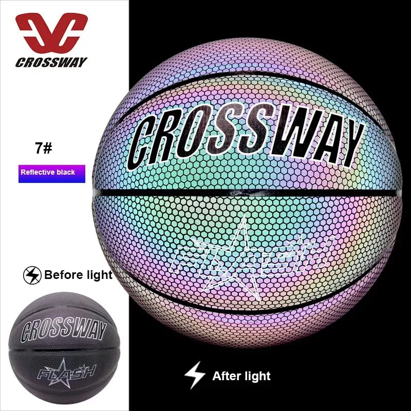 Crossway Luminous Holographic Reflective Wear-Resistant Basketball