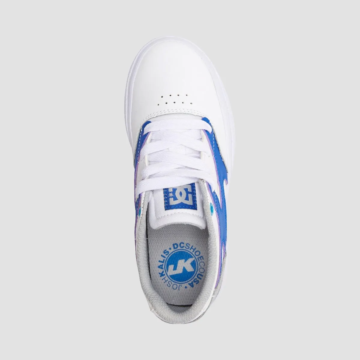 DC Kalis Vulc Shoes - White/Royal - Kids