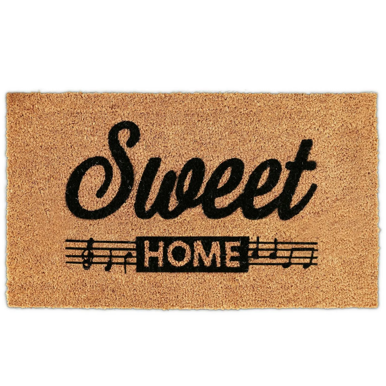 Doormat for Outside Entry | Natural Coco Coir Mats for Front Door Rubber Backing