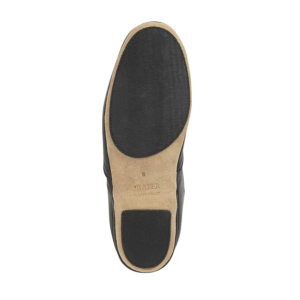 Draper - Albert Slippers - Suede and Sheepskin - Black