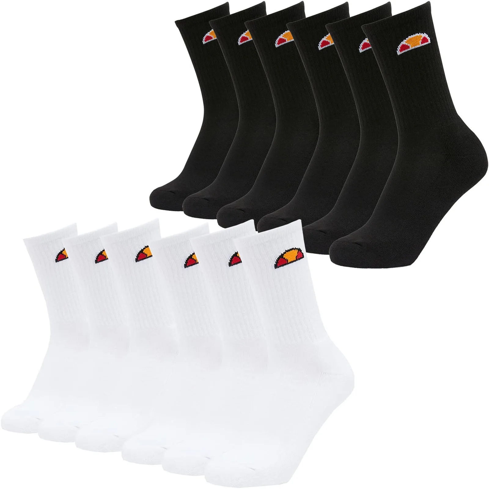 Ellesse Mens Tamuna 6 Pack Sports Crew Socks