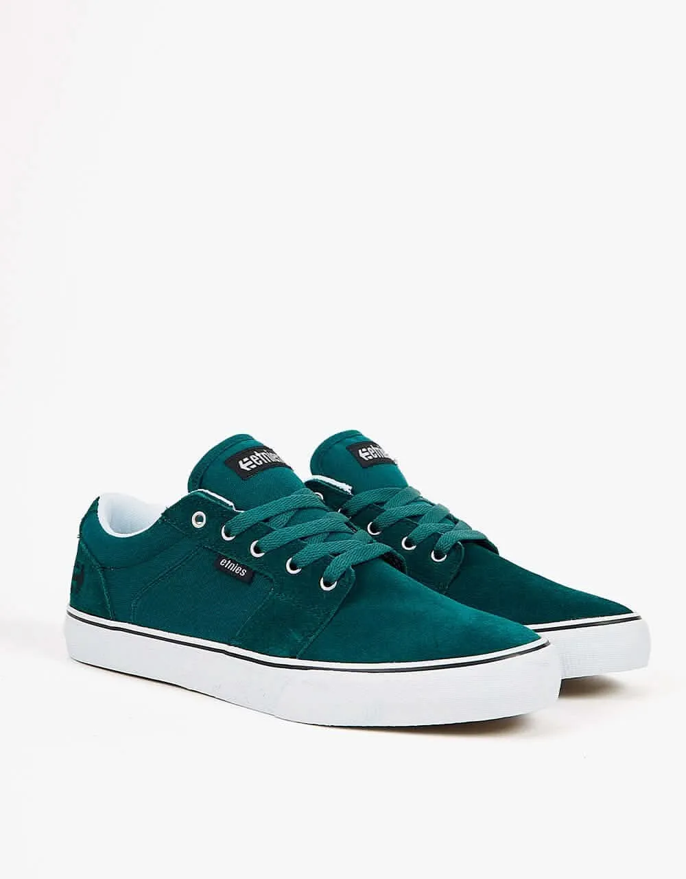 Etnies Barge LS Skate Shoes - Green/White/Black