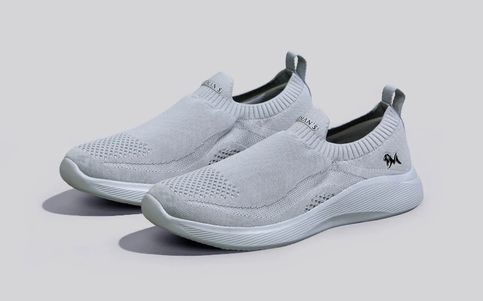 Everyday Basic Slip Ons : Light Grey