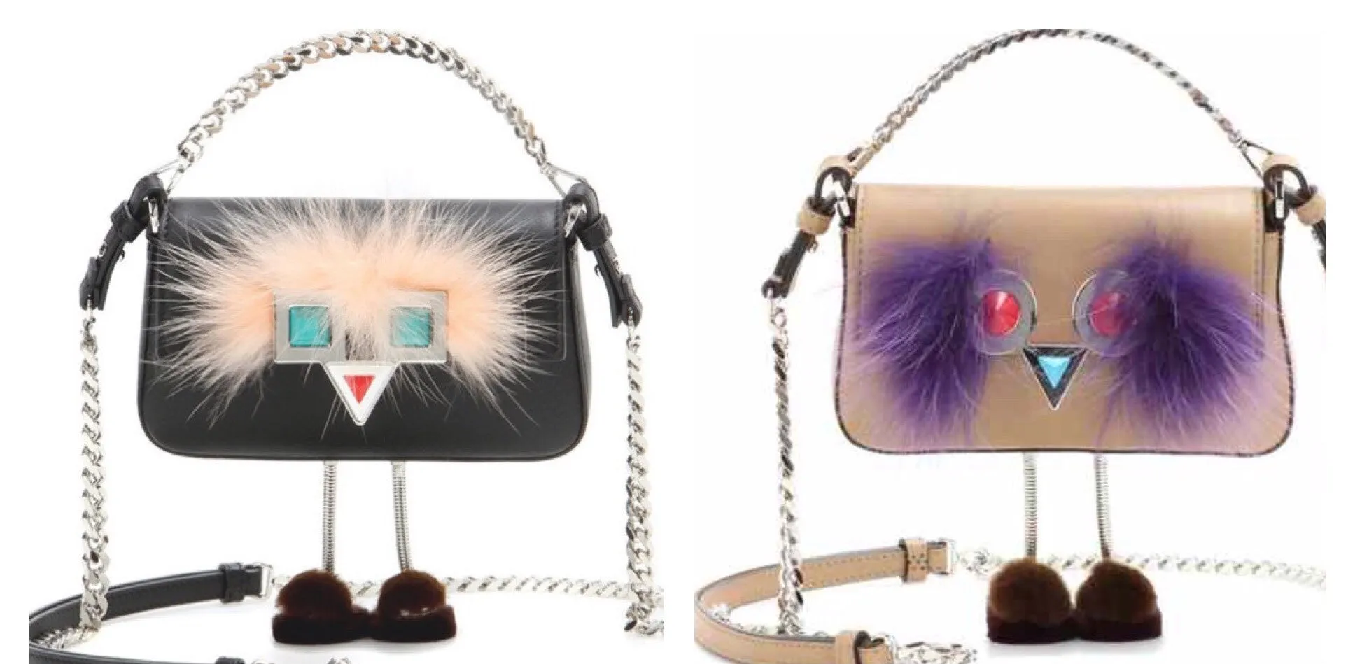 Fendi Micro Baguette Bags with Feets