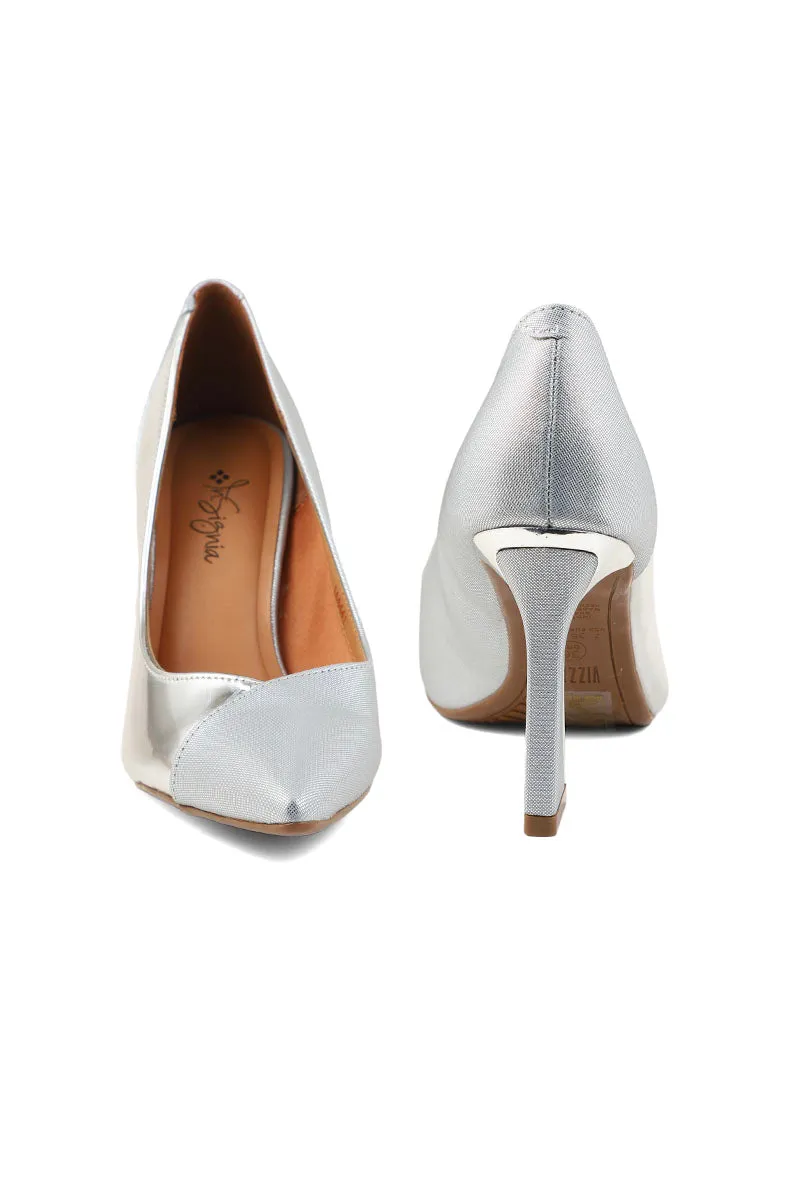 Formal Court Shoes I44441-Silver