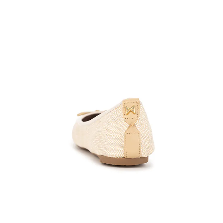 FRANKIE Ballet Flat Shoes - Natural