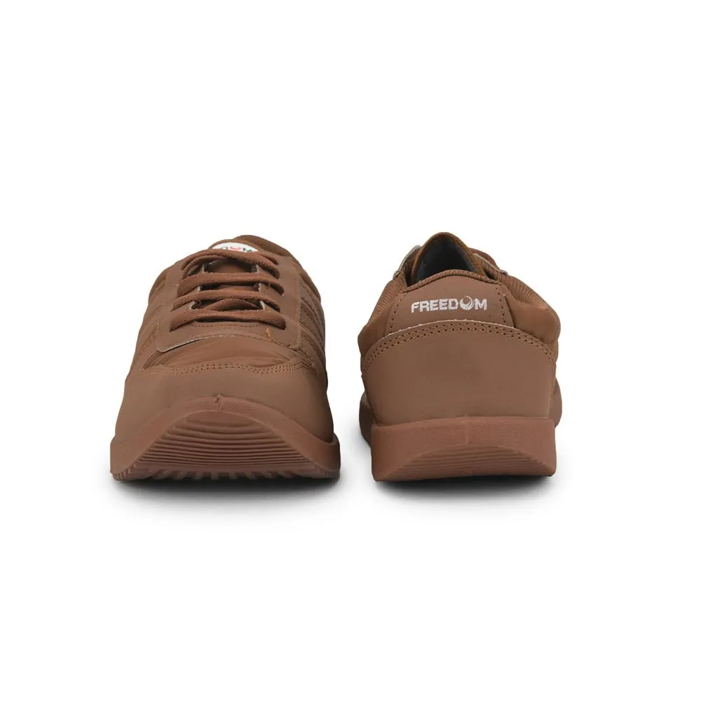 Freedom Casual Brown Pt. Lacing Shoes For Men JUMP By Liberty